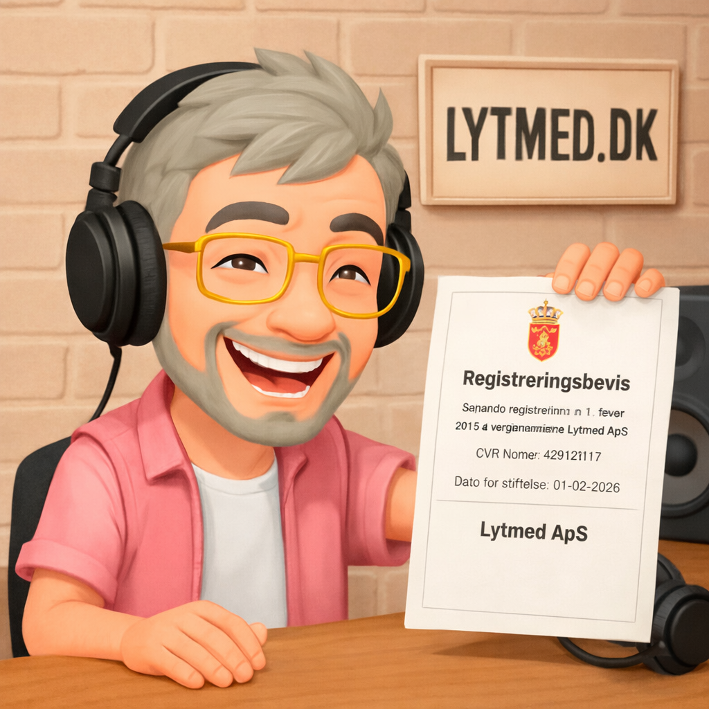 Så er Lytmed.dk en Virksomhed!